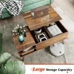 Cross border supply Amazon panel furniture factory coffee table simple storage elevator living room wholesale 3